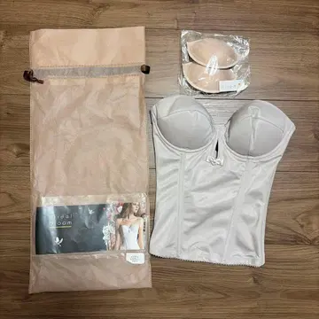 브라이덜 블룸 뷔스티에 모카 그레이 D65 브라이덜 이너