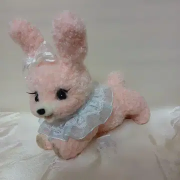 작가님 핑크 토끼 봉제 인형