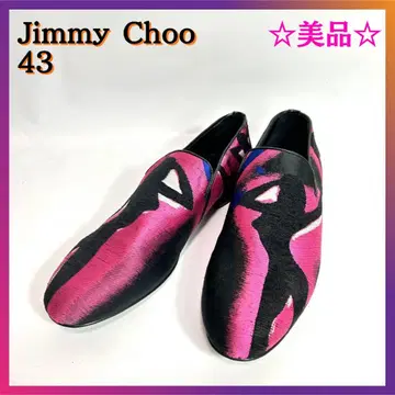 새상품급 Jimmy Choo 송치 가죽 슬립온 로퍼 43