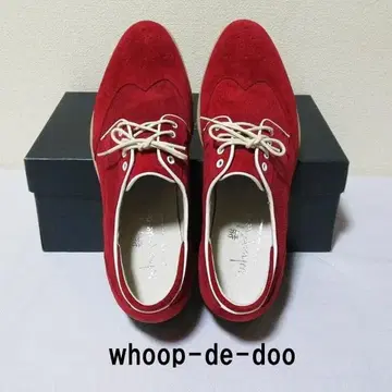 [새상품] whoop-de-doo 윙팁 레드/25.5