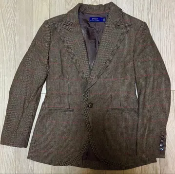 [미사용] 폴로 랄프로렌 체크 무늬 테일러드 자켓