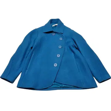 [ HERIN.CYE ] 변형 코트 울 블루 여성용