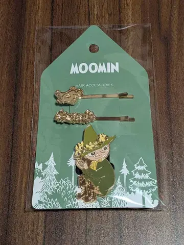무민 헤어핀&머리끈 세트 스너프킨