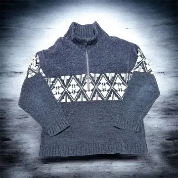 vintage knit 노르딕 카우친 tohji 포커즈 아오바