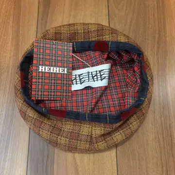 HEIHEI 체크 무늬 베레모
