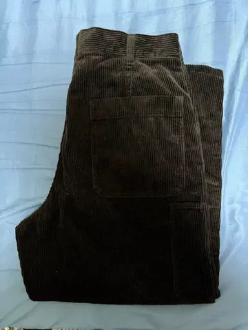 유니클로 유 코듀로이 워크 팬츠 다크 브라운