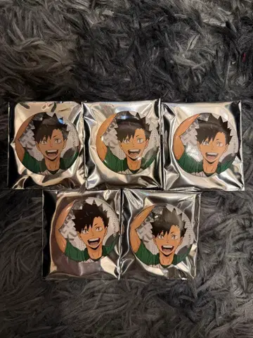 하이큐 트레이딩 캔뱃지 츄가쿠 / 쿠로오 테츠로