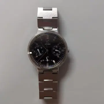 CITIZEN 크로노그래프 아날로그 손목시계 작동품