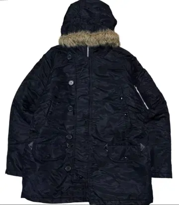 military N3-B 퍼 블랙 플라이트 자켓