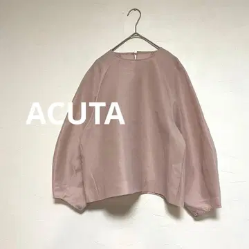 아쿠타 ACUTA 오간자 코쿤 블라우스 핑크 F