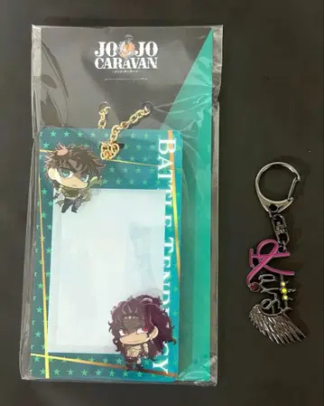 죠죠 캐러밴 카드 케이스 홀더 죠셉 카즈 모티브 키링