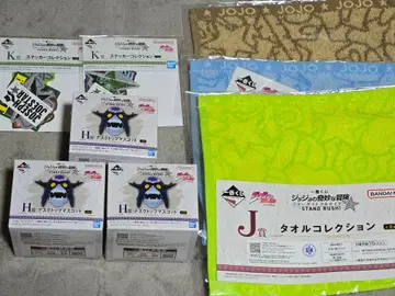 죠죠의 기묘한 모험 제일복권 데스크탑 마스코트 3개 + 덤 5개 세트