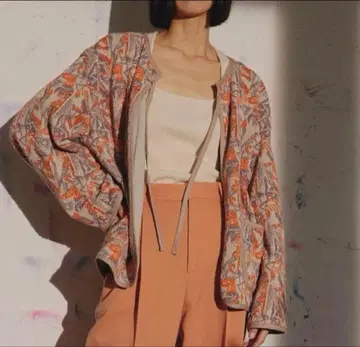 roku 6 로쿠 SASHIKO MOTIF JACQUARD 가디건