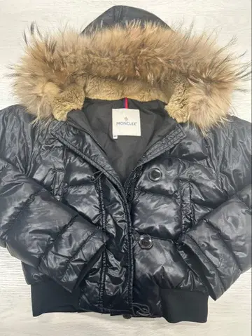 MONCLER 블랙 불가리 숏 기장 다운 자켓 사이즈 00