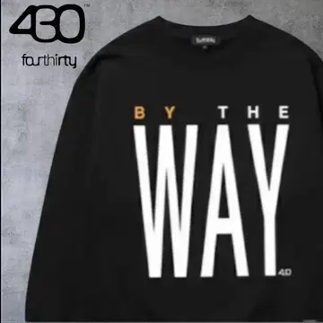 [ 미사용 ] 430 fourthirty 맨투맨 트레이닝복 블랙 2