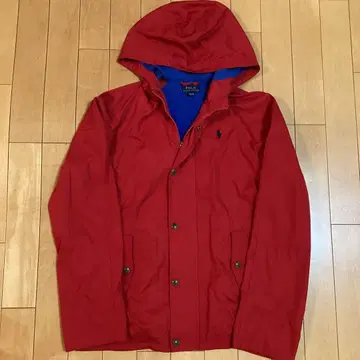 폴로 랄프 로렌 윈드 브레이커 160 S 후드 부착 블루종 새상품급