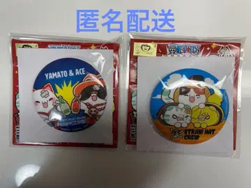 ONE PIECE 냥피스 캔뱃지 에이스 야마토 루피 조로 상디