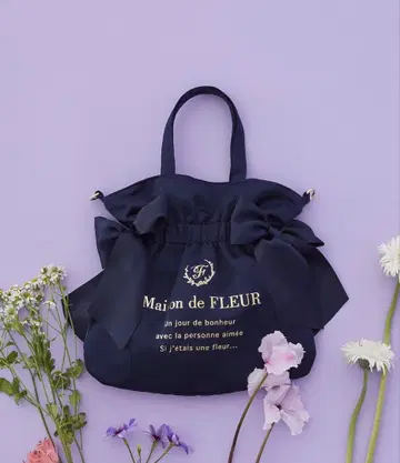 Maison de FLEUR 더블 리본 2Way 토트백