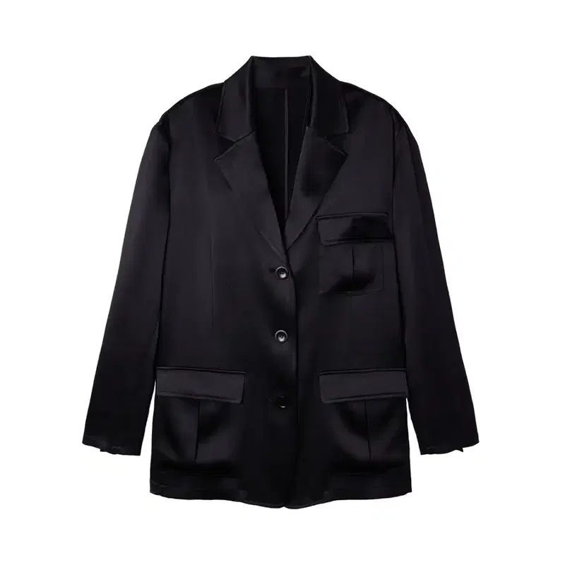 넘버프로젝트 N 228플루이드 새틴실크쟈켓 블랙 - size small