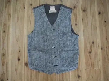 BONCOURA 체크 무늬 베스트 사이즈 38