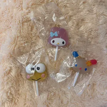 [산리오] 컬러풀 캔디 참 우사하나 마이멜로디 케로피 리리팝형