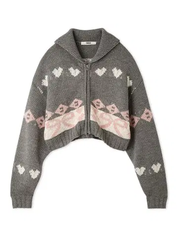 FURFUR 리본 코위찬 니트 가디건