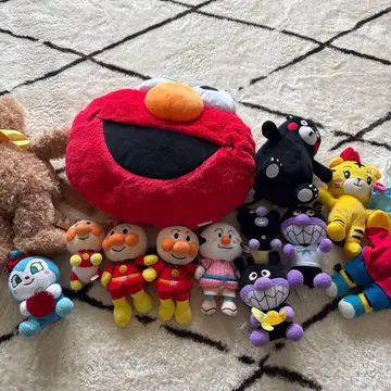 봉제 인형 묶음 판매 호빵맨 호비(시마지로) 엘모 백팩