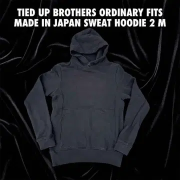 124 오디너리 핏츠 일본제 후드 맨투맨 2 M 블랙