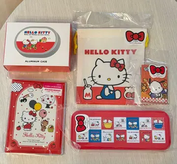 헬로키티 키티 딸기 신문 쓰리코인즈 세트 씰북 세트