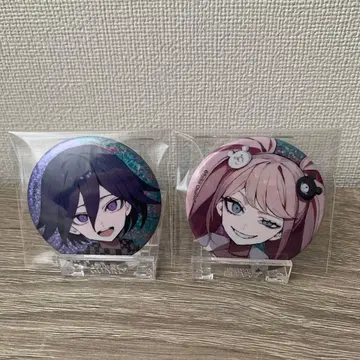 단간론파 v3 오마 코키치 에노시마 쥰코 홀로그램 캔뱃지 작가 2