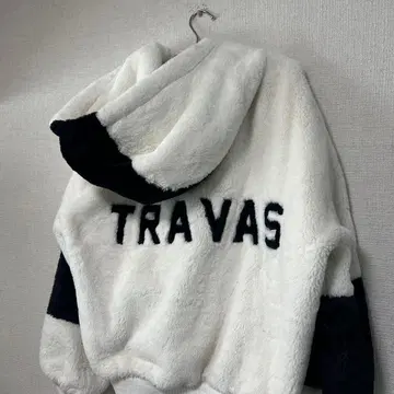 즉시 판매 디자인 travas tokyo 플리스 보아 자켓 화이트