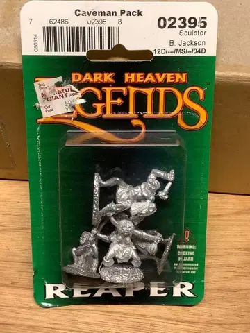 Reaper 케이브맨 팩 (4) 메탈 미니어처