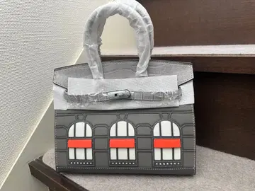 창문 디자인 그레이 숄더백