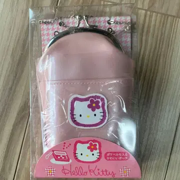 초레어 미사용 새상품 산리오 헬로키티 가마구치 파우치 1998년 카오하나