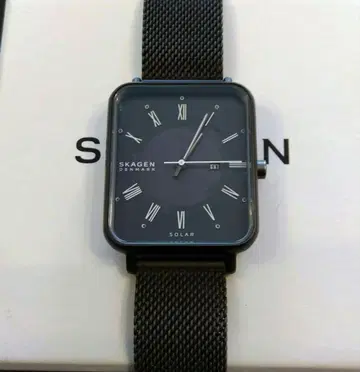 스카겐 (SKAGEN) RYLE 솔라 메쉬 밴딩 그레이 시계