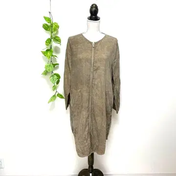 자라 롱 원피스 베이지 S 리오셀 린넨 내추럴