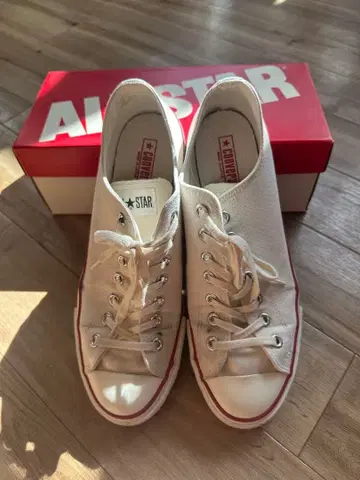 일본제 CONVERSE ALL STAR 화이트 로우컷 29.0