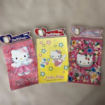 레트로 헬로키티 피크 스티커 3장 세트