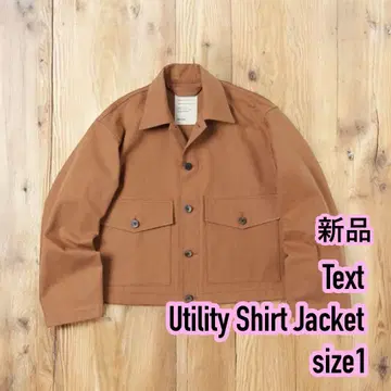 새상품 텍스트 Text 유틸리티 셔츠 자켓 코튼