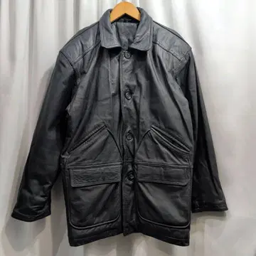 빈티지 소가죽 레더 자켓 카 코트 M