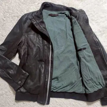 빅 사이즈 XL 쉽스 싱글 라이더 자켓 양가죽 블랙 제품 염색