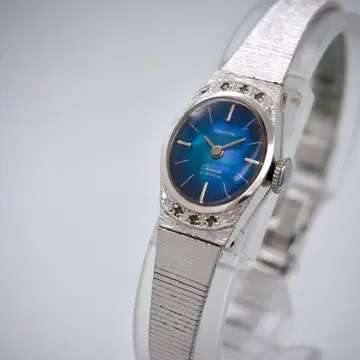 535 가동 ORIENT 여성용 시계 수동 와인딩 WGP 블루 쉘