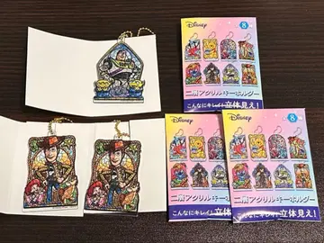 2층 아크릴 키링 토이스토리 버즈 우디 디즈니