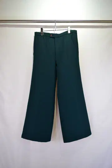 구제 70s 폴리울 플레어 팬츠 벨보텀 프랑스제 빈티지