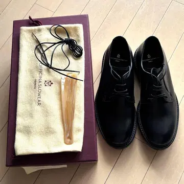 새상품 OFFICINA SLOWEAR 더비 슈즈 블랙 40
