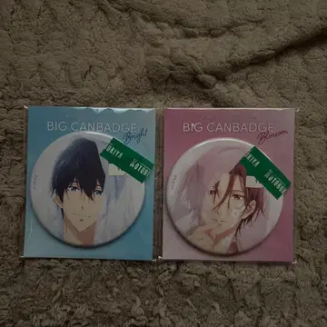 극장판 Free! FS 빅 캔뱃지 나나세 하루카 마츠오카 린