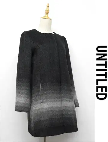 S310 UNTITLED 노카라 코트 그라데이션 이탈리아제 원단 2