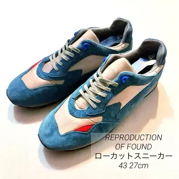 REPRODUCTION OF FOUND 로우컷 스니커즈 블루 43