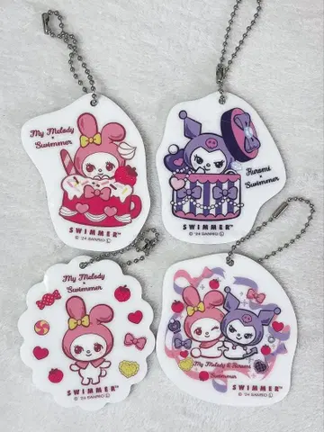 마이 & 쿠로미 스위머 콜라보 아크릴 키링