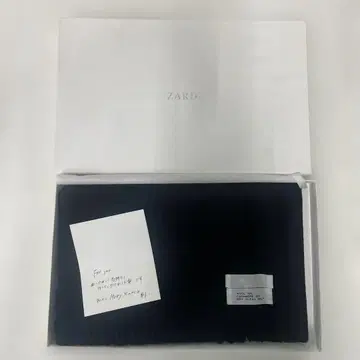 ZARD 블랙 머플러 박스 포함